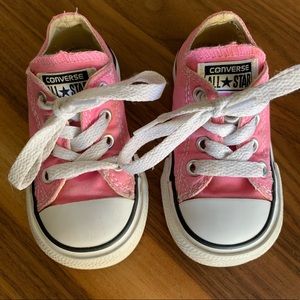 Pink baby girls converse